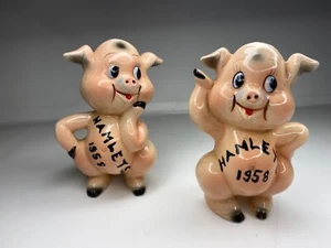 Vtg. kreiss Ceramic Rare Figurine Pigs Hamlets 1958 “My Faith To Test” set of 2 - Picture 1 of 6