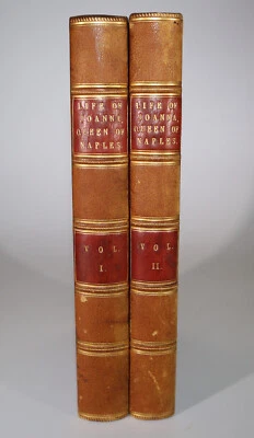1824 Historical Life of Joanna of Sicily Queen of Naples in 13th 14th Century 2V - Image 1 of 4