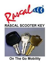 Rascal スクーター用キーはすべてのモデル 600 600T 600F (# 606 キー) に適合します。