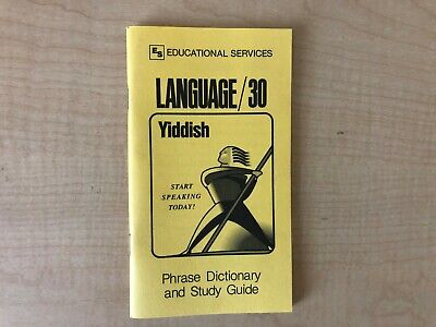 Yiddish Phrase Book / Dictionary - Pocket Size - By Language/30  • 4.99$