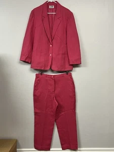 Rrrrruss Togs Suit Russ VTG 18 Woman Union Made Barbie Pink Blazer Carpi - Picture 1 of 15