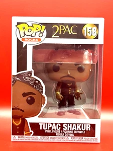 Figura Funko Pop Rocks Tupac Shakur (Chaleco Negro con Bandana) con Protector - Imagen 1 de 5