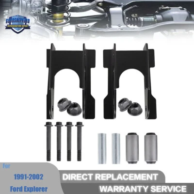 2× For 1991-2002 Ford Explorer Mountaineer Rear Leaf Spring Shackle Repair Kit - Image 1 of 4