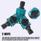 Water Pipe Connector Individual On Off Valves End 2 Way Home Y Splitter Adapter