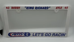 Richard Petty Fan Club License Plate Frame King Bobby 43 Klye 45 Let's Go Racin - Picture 1 of 7