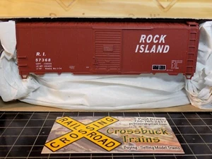 HO Accurail #1229.2 40' Steel Boxcar KIT Rock Island RI 57368 (010852) - Picture 1 of 11