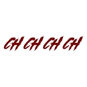 Ch Ch Ch Ch Decal - 2 Pack of Jason Sound Effect Stickers - Select Color Size - Picture 1 of 15