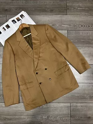 Casaco blazer vintage Brioni Roma para Wenberg peito duplo cashmere dinheiro antigo - Imagem 1 de 4