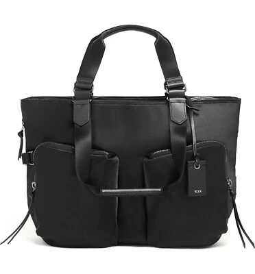 TUMI DEVOE Amber Tote Bag BLACK Fits up 14" Screen, Bottle Pocket, Laptop Pocket - Image 1 of 3