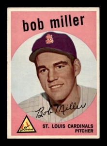 1959 Topps #379 Bob Miller Cardinals VG+ *7w - Picture 1 of 2