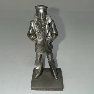 Vintage S. Bleifeld THE LONE SAILOR Metal Pewter Statue Figurine 3 3/4” - Picture 1 of 11
