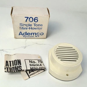 Honeywell Ademco 706 Mini-Howler monotono 12V in scatola originale con inserto NUOVO - Foto 1 di 6