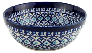 Polish Pottery Cereal & Salad Bowl 6.5" Diameter Handmade by Zaklady Boleslawiec - Picture 1 of 4