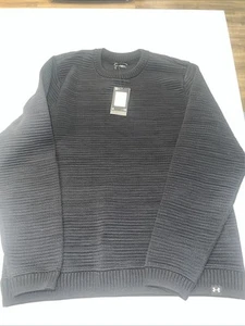 Suéter Negro Acanalado Under Armour Rush Intelliknit Talla L Nuevo $190 1377784-001 - Imagen 1 de 6