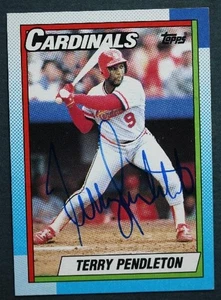 St Louis Cardinals Terry Pendleton Autographed signed 1990 Topps Baseball Card - - Picture 1 of 1