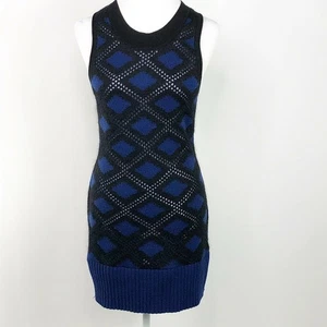 IIsli Strick Tank Kleid schwarz blau weich dehnbar Petite Large  - Bild 1 von 6