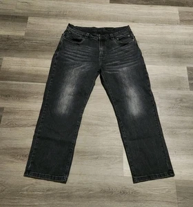 Savage Tacticians Denim Jeans 36x30 Tactical Streetwear USA Skull Logo Print   - Picture 1 of 9