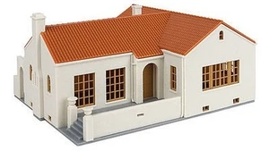 Walthers Cornerstone 933-3785 Ho Maßstab Mission-Style Bungalow Haus Set - Bild 1 von 1