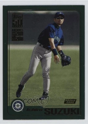 2019 Topps Archives Ichiro Retrospective Gold Foil /50 Ichiro Suzuki #I-1 HOF - Image 1 of 2