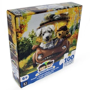 100 Stück Hund mit Bär Reisepuzzle - Bild 1 von 1