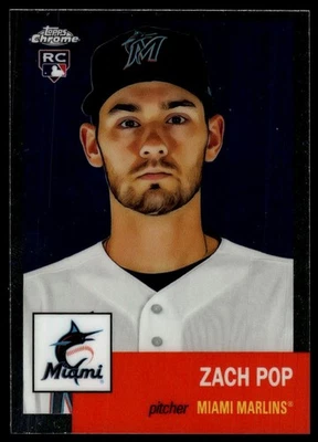 2022 Topps Chrome Platinum Anniversary #348 Zach Pop RC - Image 1 of 2