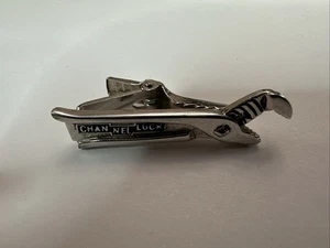 Anson Channellock Wrench Silver Tone Tie Clip Lapel Pin, Rare Tool Collectable - - Picture 1 of 9