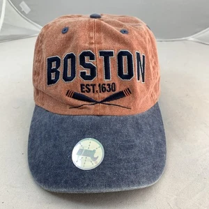 BOSTON EST. Gorra de béisbol 1630 ajustable beige marrón 100 % algodón - Imagen 1 de 12