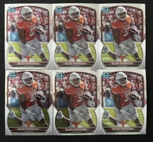 (6) Bijan Robinson 2022 BOWMAN UNIVERSITY CHROME ROOKIE LOT #70 ATLANTA FALCONS - Picture 1 of 1