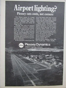 12/1970 PUB PLESSEY DYNAMICS AIRPORT LIGHTNING SYSTEMS AEROPORT PISTE AD - Picture 1 of 1