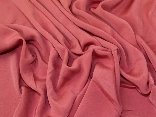 Minerva Malbari Crepe Fabric Dusky Pink - per metre - Image 1 of 1
