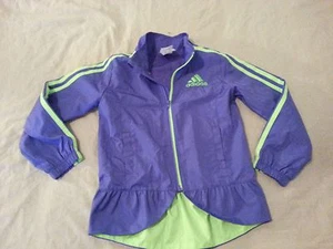 Girls adidas Full Zip Jacket 5 Purple Athletic - Picture 1 of 1