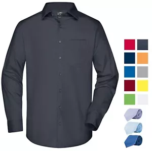 Men's Business Shirt Long-Sleeved, Herren Uni Hemd, leicht taillierter Schnitt - Bild 1 von 55