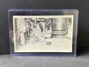 Antigua postal postmortem de soldados de la revolución mexicana batalla de Veracruz 1914 - Imagen 1 de 3