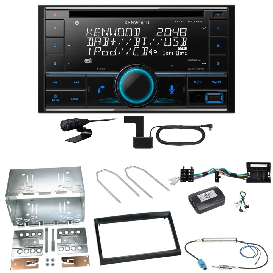 Kenwood DPX-7300DAB Bluetooth DAB Einbauset für Citroen C2 C3 Berlingo Jumpy - Bild 1 von 1