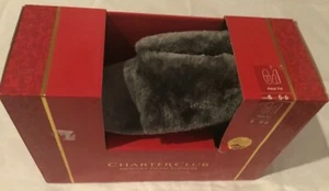NEW CHARTER CLUB Women Ladies Slippers 5 6 Grey Gray NEW NWT 3F46 - Picture 1 of 5