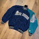 Seattle Mariners Jacket Starter Coat Baseball MLB Bomber Vintage 90s Mens SMALL
