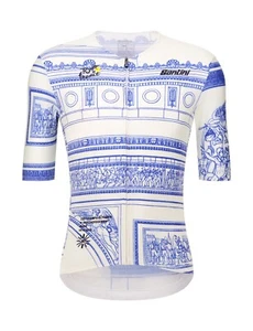 Official 2025 Tour de France Arrivee ARC DE TRIOMPHE Mens Jersey by Santini - Picture 1 of 8