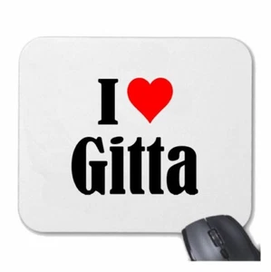 MOUSEPAD Mauspad I Love Gitta Ich Liebe Gitta - Bild 1 von 1