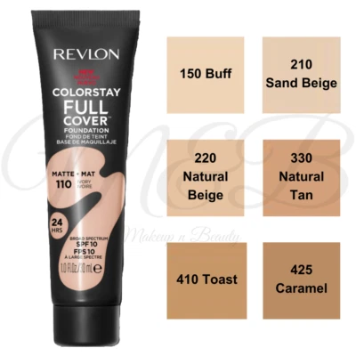 Revlon ColorStay Full Cover 24Hrs Matte Foundation 30ml *CHOOSE SHADE* - Image 1 of 3