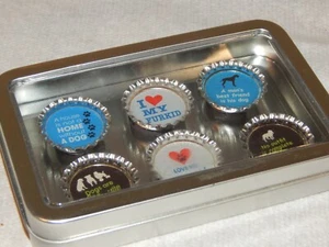Dog Lover Bottle Cap Collectible Display Tin - Picture 1 of 8