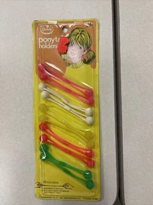 Vintage Kids Ponytail Holders! Unique old hard to find retro items! (Pack of 10) - Picture 1 of 6
