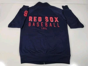 Boston Red Sox Victoria's Secret Pink x 5th & Ocean Zip Up Track Jacket Womens S - Picture 1 of 7
