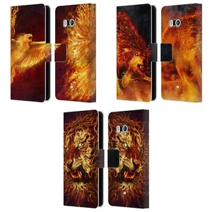 OFFICIAL TOM WOOD FIRE CREATURES LEATHER BOOK WALLET CASE COVER FOR HTC PHONES 1 - Picture 1 of 7