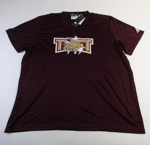 Texas State Bobcats adidas Aeroready Short Sleeve Shirt Men's Maroon New Cover