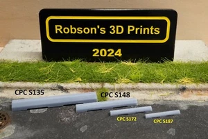 CAR/TRUCK PARKING CURBS/STOPS, DIORAMA, HD SCALE 1/35 O(1/48) 1/64 1/72 HO(1/87) - Picture 1 of 4