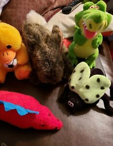 Lot of 5 Plush Toys Wee  Collection disney,Disney Int. Dino,duck gator rabbitbug