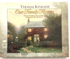THOMAS KINKADE OUR FAMILY HISTORY. BOOK WITH REPRODUCTIONS WITH THE POSITION OF - Picture 1 of 13