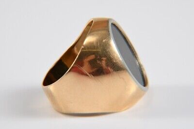 K98p01- Mächtiger 750er/ 18kt Gold Ring Mit Blutjaspis, Heliotrop Lagenstein • 18.47£