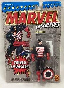 Toy Biz Marvel Super Heroes US Agent Shield Launcher Figure MISP - Picture 1 of 2