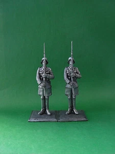 ZINN 54mm Soldaten WW2 deutsche LEIBSTANDARTE Soldaten - Bild 1 von 4